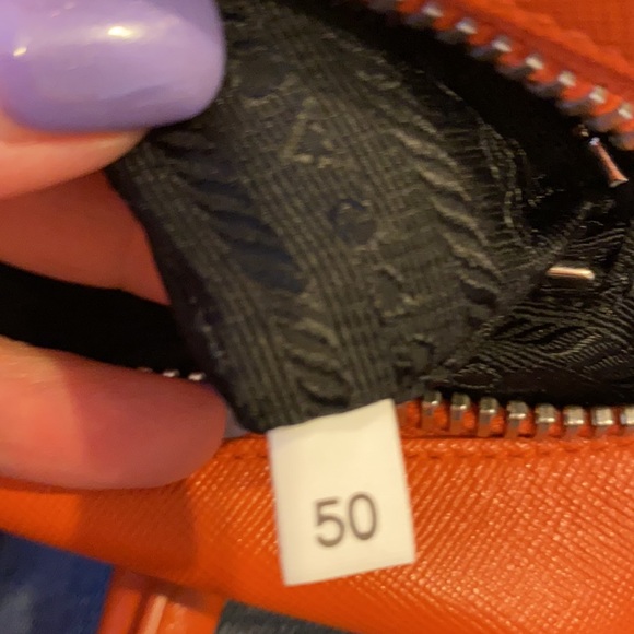 Prada Bauletto Saffiano Orange Meduim - Picture 10 of 12